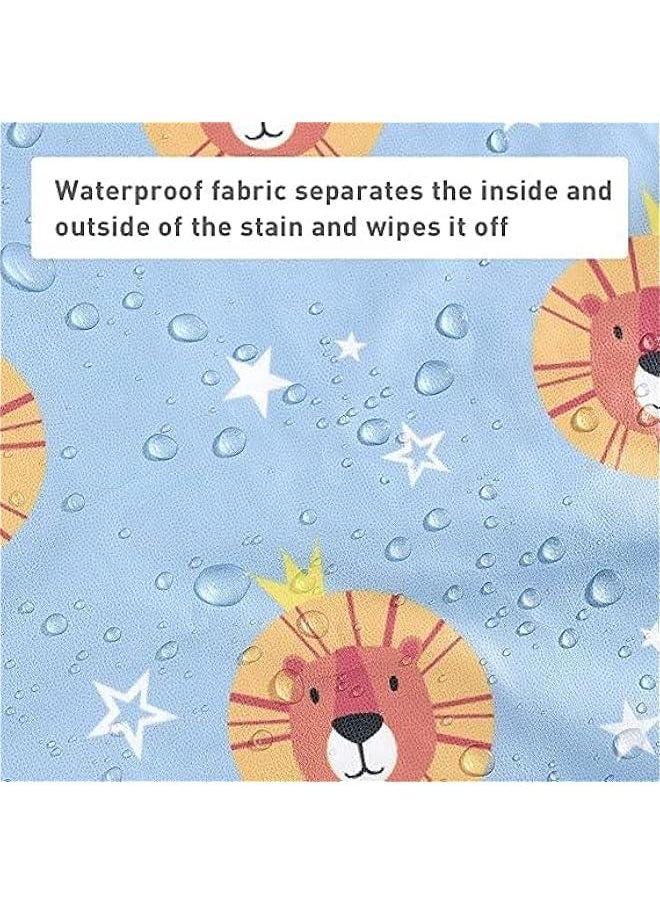 DOOKOO Weaning Bib, Baby Feeding Bibs Waterproof Anti Dirty, Long Sleeves Weaning Bibs, Attaches Fully Cover to Baby Highchair, For Baby 6-36 Months  - Image 5