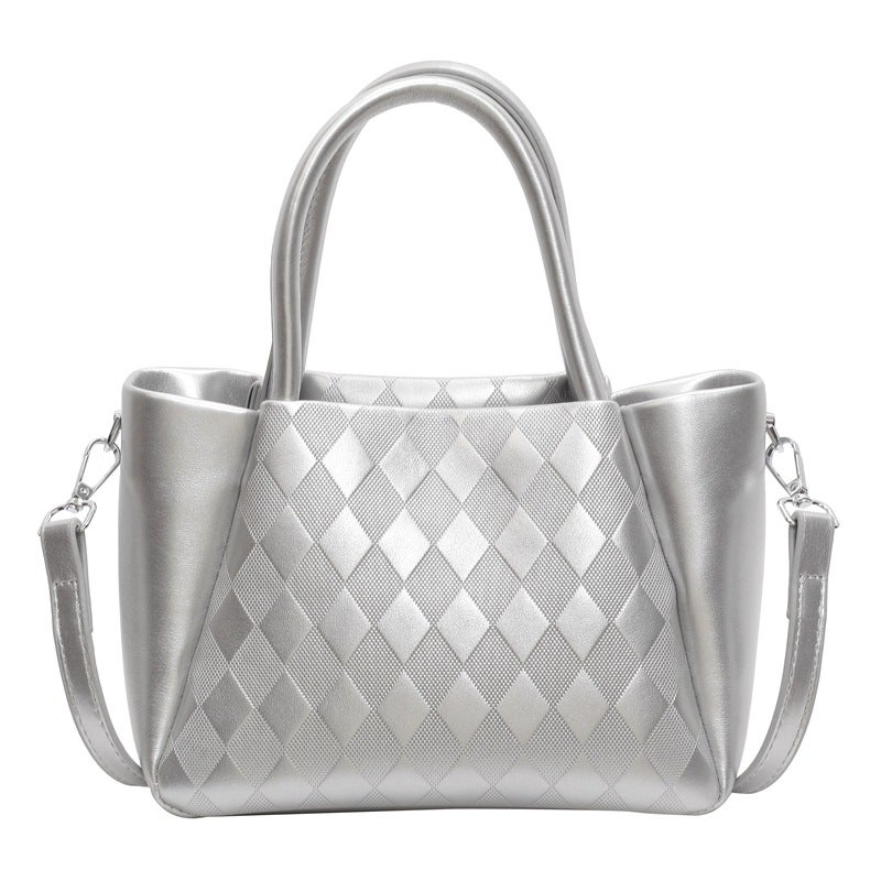 2024 High-End Small Bag Women'S Bag New Fashion Crossbody Bag Trendyy Texture Rhombus Handheld Bucket Bag - Image 1