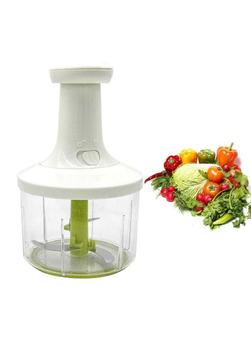 DubaiGallery قطاعة خضار وفواكه يدوية بتقنية التدوير ، معالج طعام يدوي - Image 1