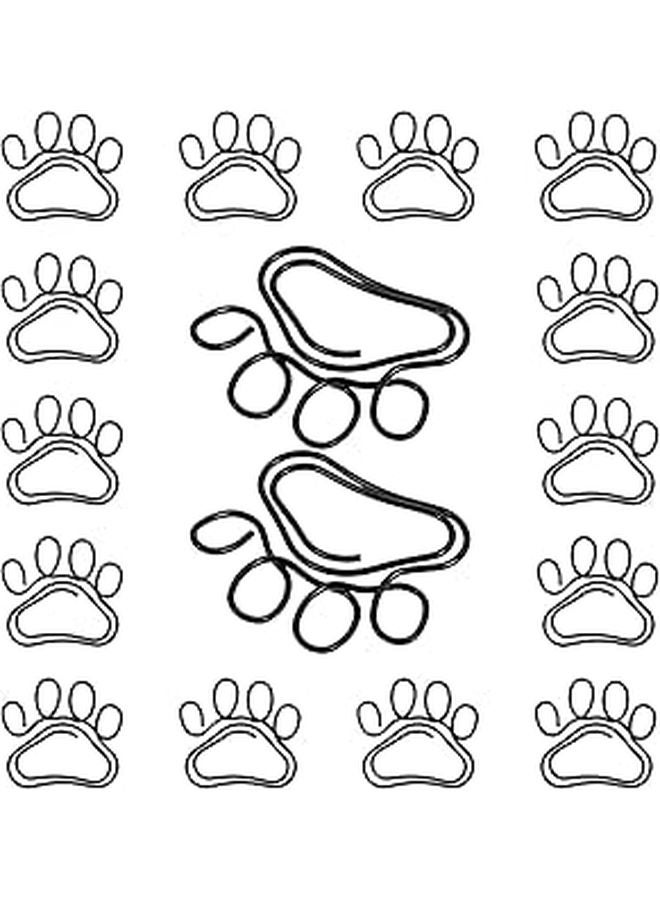 Black Metal Cat Claw Paper Clips 20 Pack Office Document Filing Organizer - Image 1
