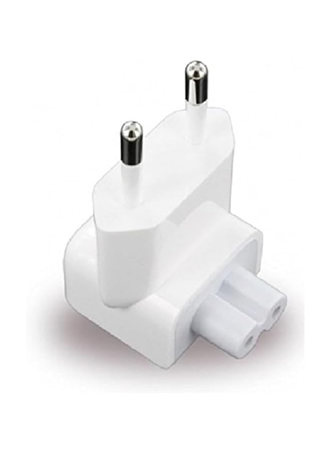 promass Mac European Plug Adapter & Europe Travel AC DuckHead Adapter/Charger/Converter EU Wall Replacement Plug For MacBook Pro/Air/lPhone/lPad) & Power Charge Brick - White (White ~ (4Pack)) - Image 3