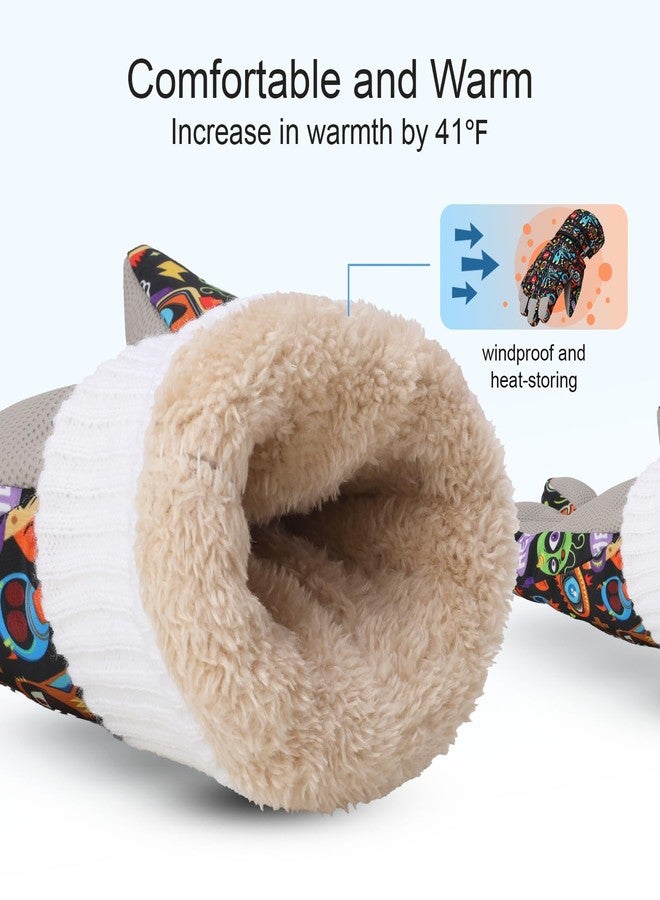 YooxArmor Children's Ski Gloves, Waterproof Winter Snow Gloves for Boys and Girls, Cold Weather Warm Snowboard Gloves for Skiing Cycling - Image 2