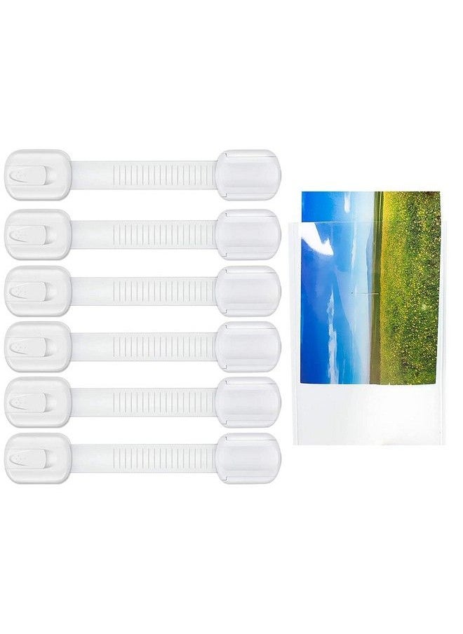 Lifekrafts Baby Safety Locks For Cabinets And Drawers Toilet Fridge Cupboards & More Adhesive Surface Area For A Better Stick; Easy Installation No Tools Required No Drilling Required.  - Image 1