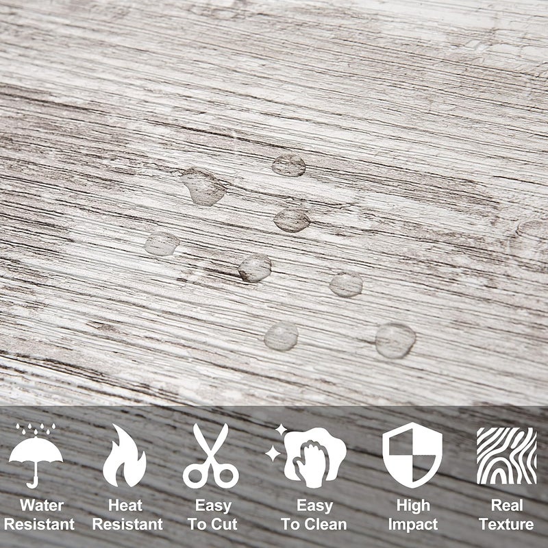 AULIGET 100 Piece Peel and Stick Backsplash PVC Tile, 3 Inch x 6 Inch Brown Birch Stick on Wall Tiles for Backsplash Kitchen, Bathroom, Laundry Room, Camper, Fireplace - Image 3