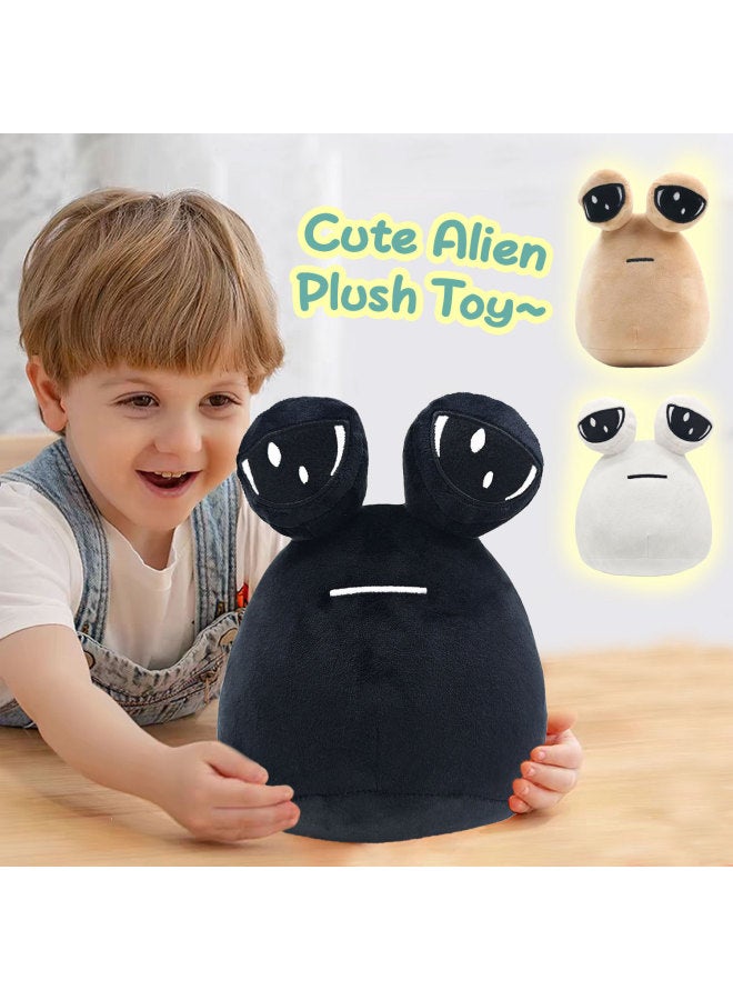 Cross Border POU My Pet Alien Game Peripheral Doll Snail Plush Toy Children Gift-Specifications:120G-Color:Black-22cm - Image 3