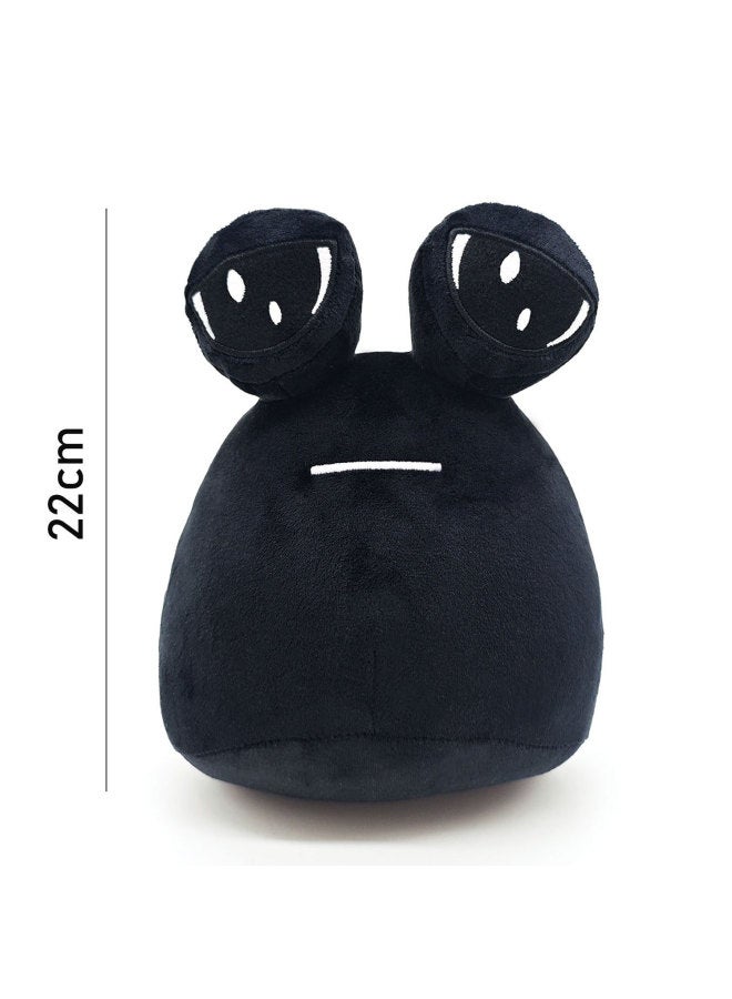 Cross Border POU My Pet Alien Game Peripheral Doll Snail Plush Toy Children Gift-Specifications:120G-Color:Black-22cm - Image 1