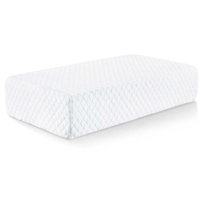 CUBE MEMORY FOAM PILLOW PROLONG FOR SIDE SLEEPERS SNORERS 24125 SOFT BUT SUPPORTIVE CERVICAL PILLOW FOR NECK AND SHOULDER PAIN RELIEF SLEEPING RECTANGLE NECK PILLOWWHITE