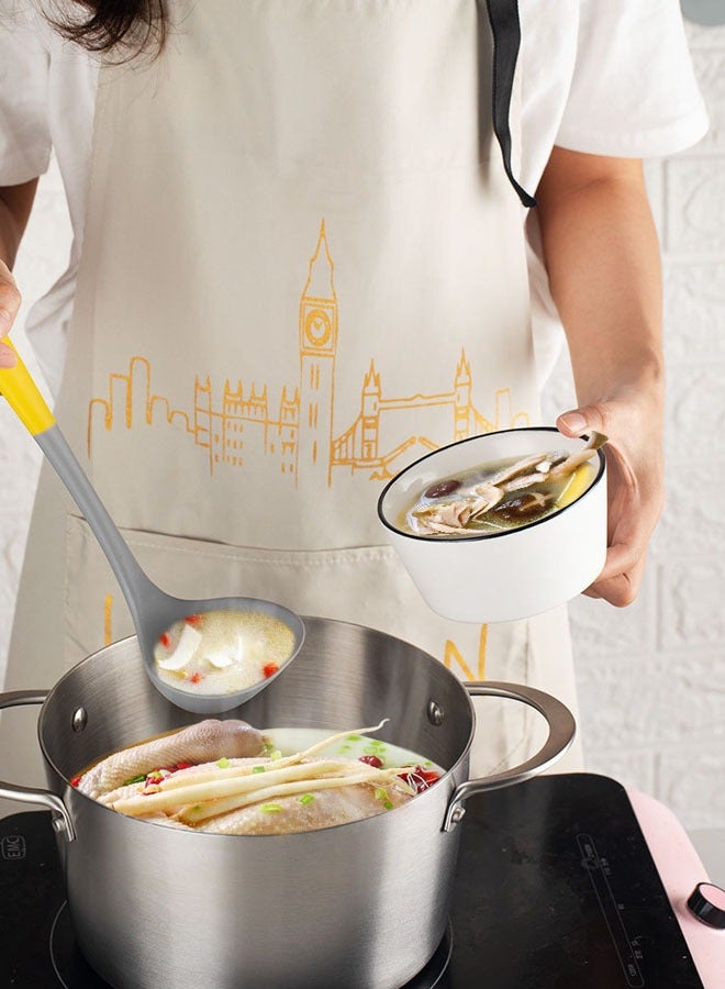 طقم مغرفة سيليكون ملاعق سيليكون مكون من قطعتين لسهولة التنظيف - Image 2