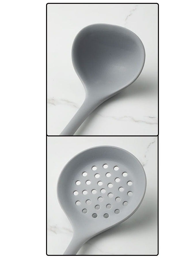 طقم مغرفة سيليكون ملاعق سيليكون مكون من قطعتين لسهولة التنظيف - Image 5