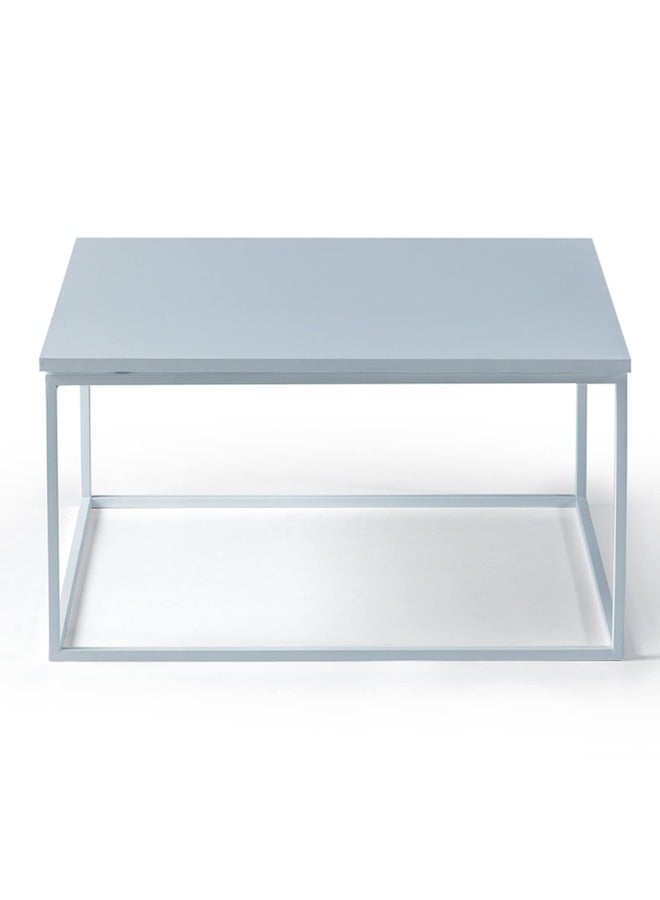 Home Canvas طاولة قهوة مربعة زين منزلية للطاولة المركزية لغرفة المعيشة وغرفة الدراسة بيضاء - Image 3