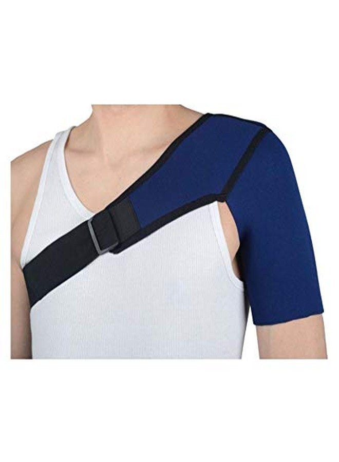 Shoulder Support Compression Shoulder Brace Shoulder pad Neoprene BlueBlack (Left)