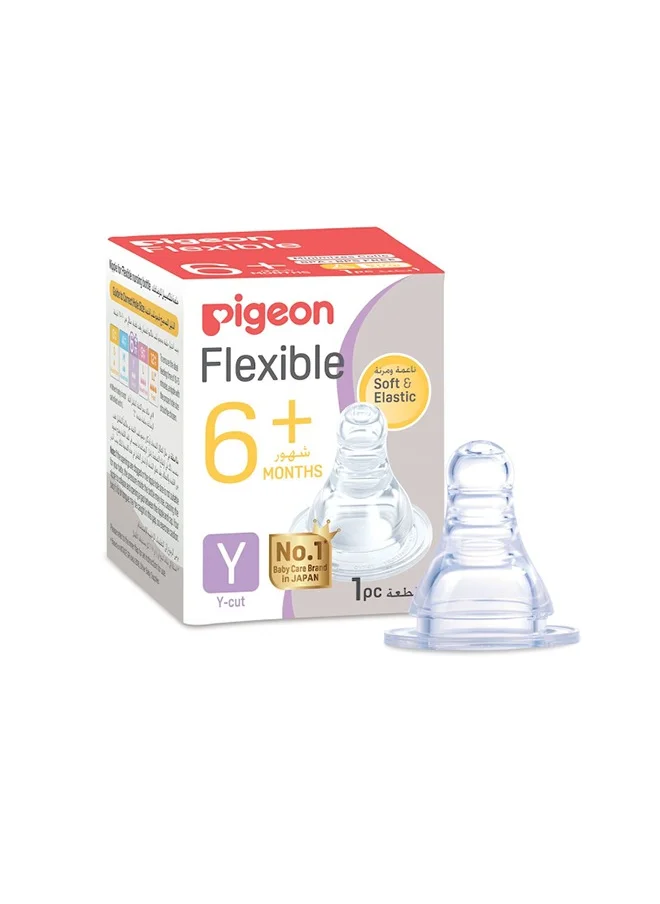 pigeon Flexible Nipple For 6+ Months With Y-Cut, 1 Unit