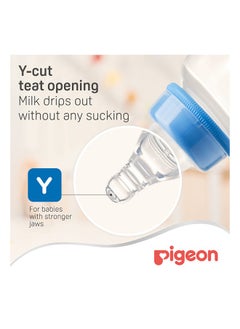 pigeon حلمة مرنة للأطفال بعمر 6 أشهر فما فوق مع قصة على شكل حرف Y، وحدة واحدة  - Image 2