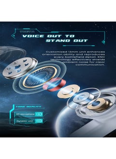 General Wireless Bluetooth Headset, Wireless Motion Noise Cancellation, Dual Stereo Gaming Headset, Gaming Video Compatible with iPhone, iOS and Andriod  - Image 4