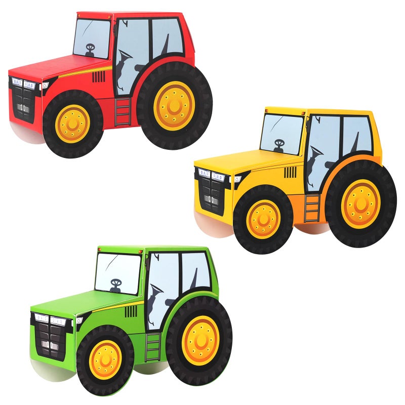 JOARHONAL Tractor Party Favor Boxes 12 PCS Tractor Gifts Boxes Farm Tractor Birthday Party Supplies Goodie Candy Bags Farm Theme Party Decorations - Image 2