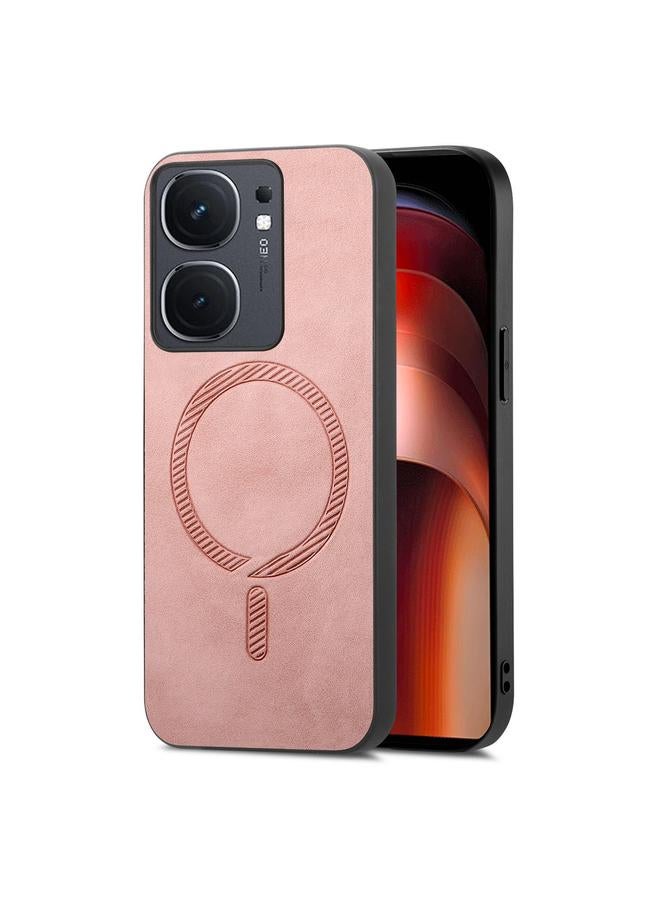 إيروريكس جراب لهاتف vivo iQOO Neo9 / Neo9 Pro 5G Retro Magsafe مغناطيسي PU غطاء خلفي للهاتف - Image 1