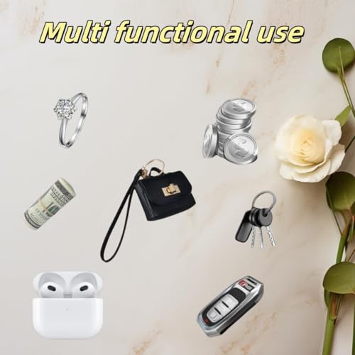 BdelrinQue Mini Bag Keychain, Cute Keychain for Girls, Bag Charms for Handbags, Brown Key Chain for Organizing Small Items, Fashionable Mini Makeup Bag Accessory for Gifting - Image 5
