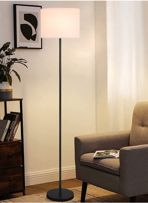 مصباح أرضي LED بتصميم بسيط مع مفتاح قدم (بدون لمبة)