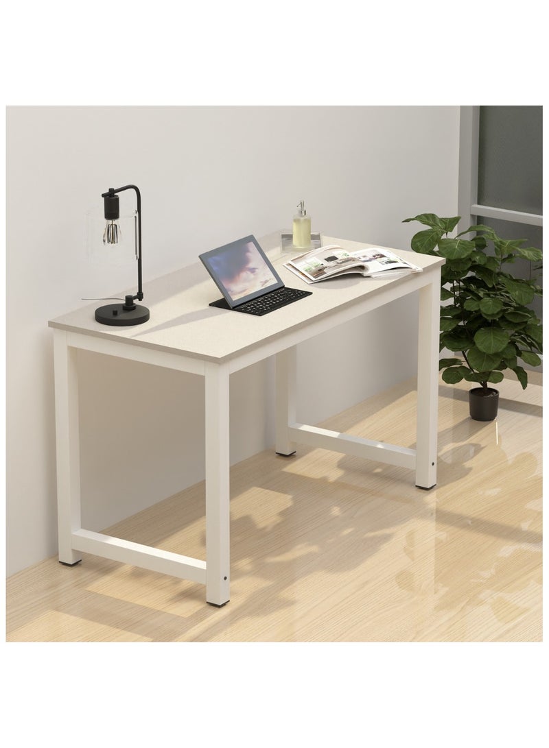 Mahmayi Crafted ZCD-24W Light Grey Computer Desk with Adjustable Leg Pads, Sturdy Anti-Rust Steel Frames for Home, Office, Living Room, Workstation 100x60cm - Image 4