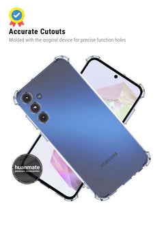 huanmate Samsung Galaxy A35 Shock Proof Case Cover - Ultra Clear, Durable & Accurate Cut-outs - Scratch, Dust & Smudge Protection - Clear Silicon Back Cover for Samsung Galaxy A35  - Image 5