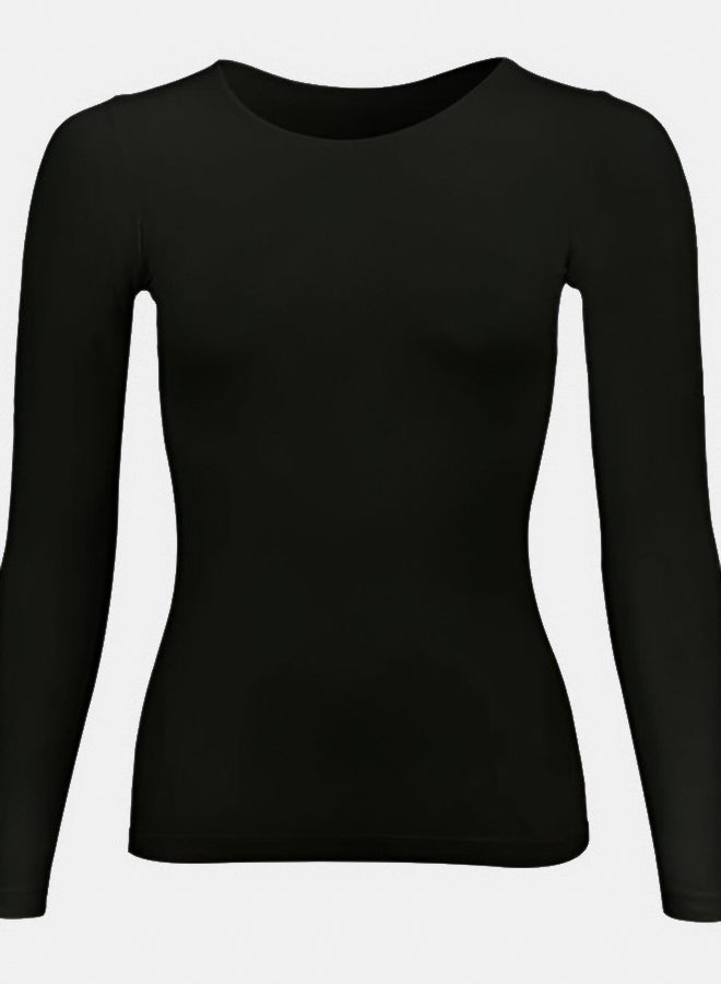 Silvy Lycra Celina Long Sleeves Round Neck Top For Women - Image 1