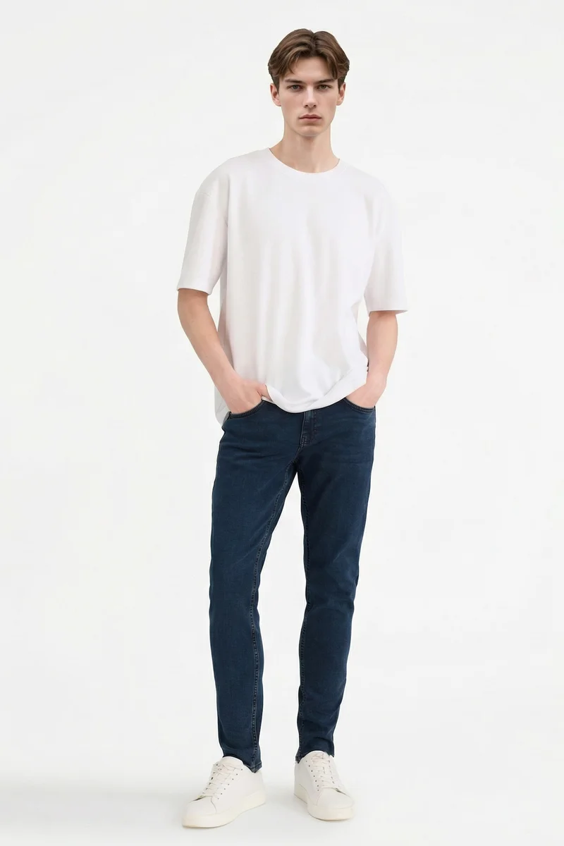 Carlo Skinny Fit Regular Waist Extra Slim Leg Jeans