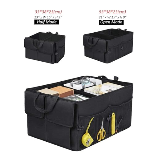 Shelzi Car Trunk Organizer Collapsible Folding Car Trunk Storage Accessories Bag, Car Boot Storage Organizer, Sturdy Cargo Trunk Storage Organizer - Image 5
