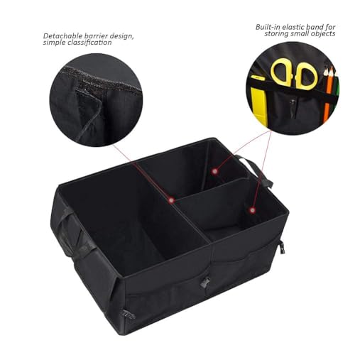 Shelzi Car Trunk Organizer Collapsible Folding Car Trunk Storage Accessories Bag, Car Boot Storage Organizer, Sturdy Cargo Trunk Storage Organizer - Image 2