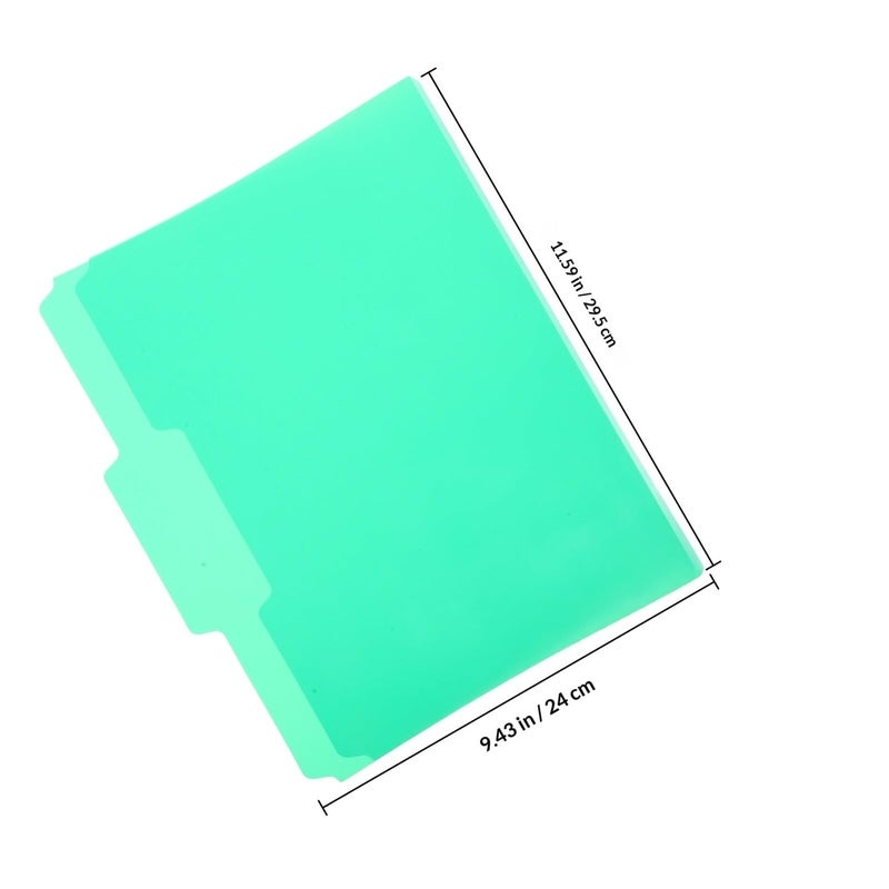 6Pcs A4 Plastic File Folders Colored Manila Document Organizers For Office School Filing Storage - Image 3