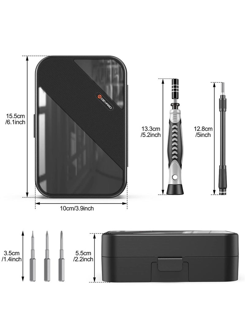 SYOSI 130 in 1 Precision Screwdriver Set, Screwdriver Bit Sets Mini Screwdriver Set with Portable Case, DIY Repair Tools Kit for iPhone Laptop PC Watch Glasses and Other Electronics - Image 2