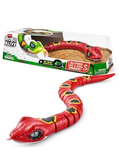 ROBO ALIVE ZURU ROBO ALIVE Robotic Pet Slithering SNAKE for Ages 3+ (Red)  - Image 1