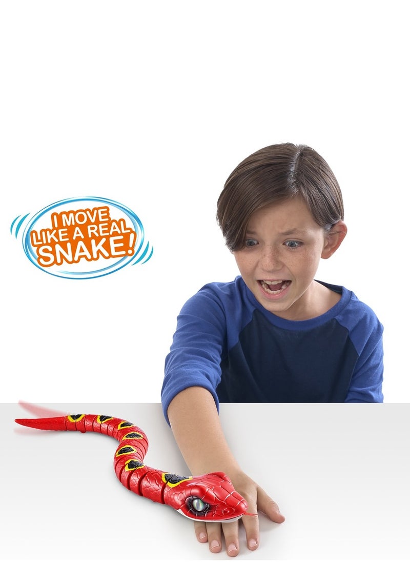 ROBO ALIVE - ZURU ROBO ALIVE Robotic Pet Slithering SNAKE for Ages 3+ (Red) - Image 1