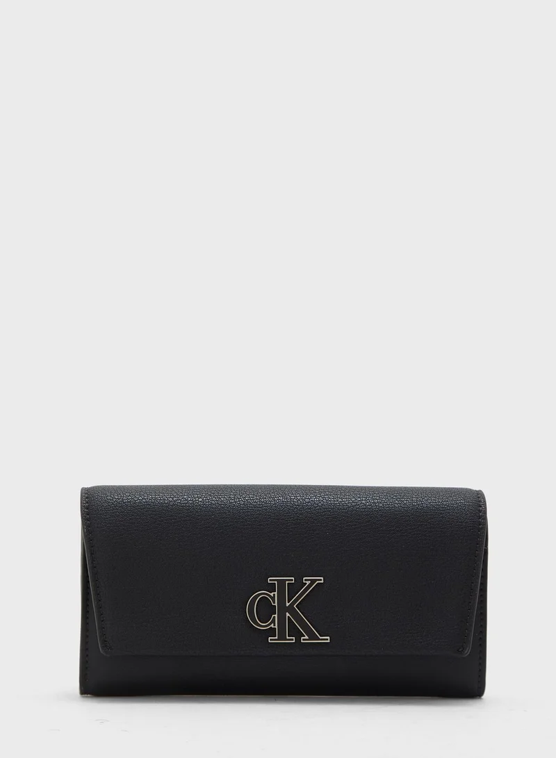 Calvin Klein Jeans Monogram Long Fold Wallet