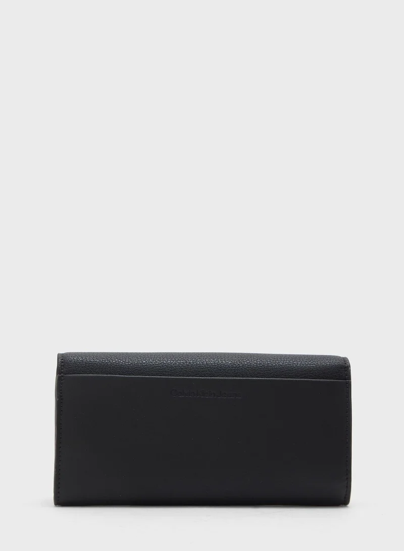 Calvin Klein Jeans Monogram Long Fold Wallet