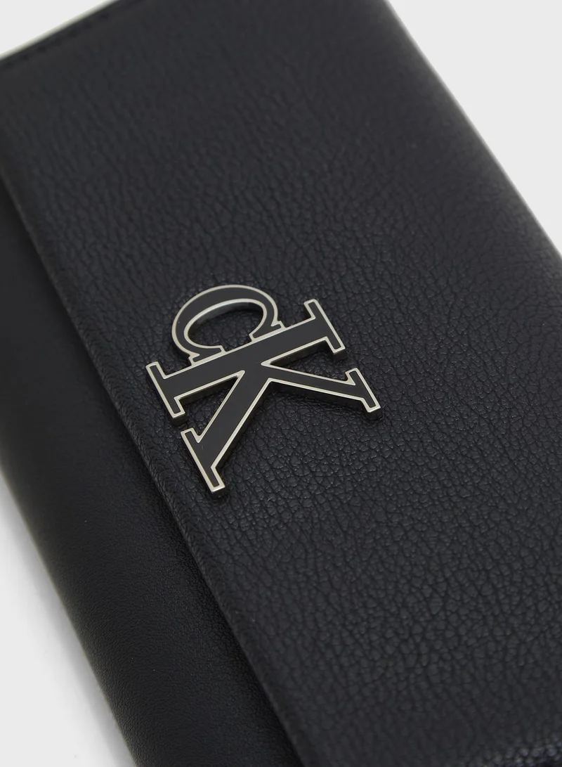 Calvin Klein Jeans Monogram Long Fold Wallet