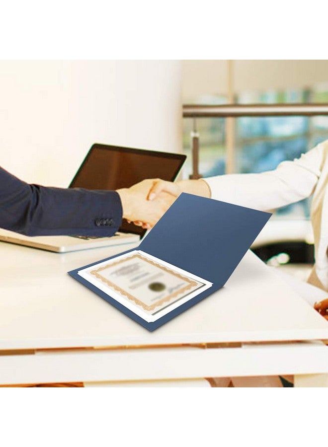 SUNEE Certificate Holders(Navy Blue 30 Packs) Diploma Covers Gold Foil Border For Letter Size 8.5X11 Certificates Cardstock Document Papers - Image 5