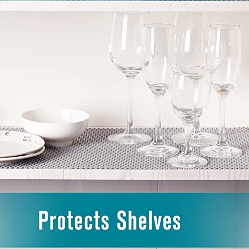 Iwtmm Shelf and Drawer Liner for Kitchen Cabinets Non-Adhesive, Non Slip Durable Strong Clean Long Size 12 Inches X 20 Feet, Shelves, Cabinets, Storage, Kitchen and Desks, Silver Gray - Image 3