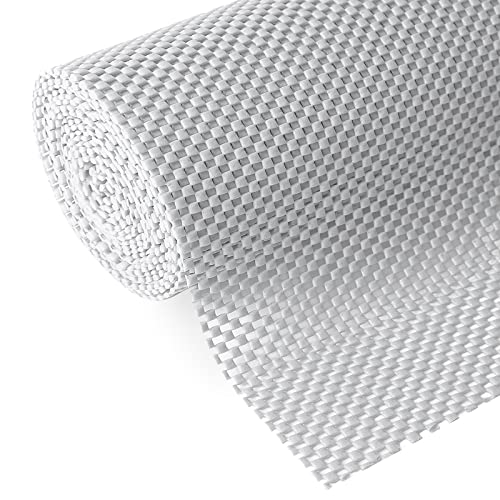 Iwtmm Shelf and Drawer Liner for Kitchen Cabinets Non-Adhesive, Non Slip Durable Strong Clean Long Size 12 Inches X 20 Feet, Shelves, Cabinets, Storage, Kitchen and Desks, Silver Gray - Image 1