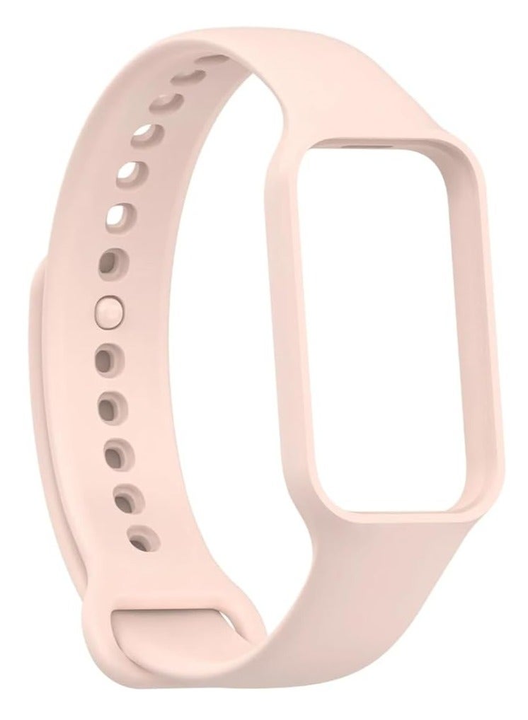 سوار ساعة ذكية من تين تيك لساعة شاومي ريدمي باند 2، سوار سيليكون رياضي، سوار معصم بديل، اكسسوارات ساعة شاومي ريدمي سمارت باند 2 - زهري