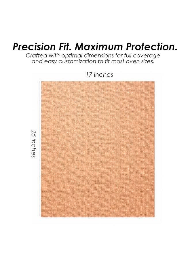 VLA Oven Liners for Bottom, 2 Pack Large Thick Heavy Duty 100% Non-stick Reusable Teflon Mat, 25"x17" Baking Mat for Electric, Gas, Toaster Ovens, Grills (Copper) - Image 2