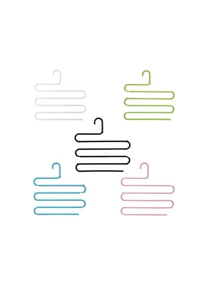 شماعه بنطلونات حرف S  استانلس - الوان متعدده - Image 3