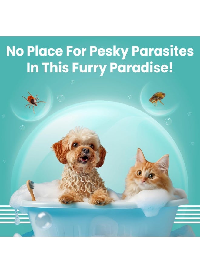 Bark out Loud Tick and Flea Shampoo for Dogs Cats Neem Citronella Kills Repels Parasites Lice Soothes Itching Fresh Smell Spa Care 200ml - Image 5