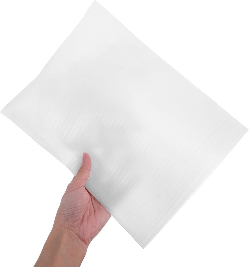 100 قطعة من أكياس الفوم البيضاء مقاس 23 × 30 سم من شركة Ciieeo، أكياس قطن لؤلؤي Epe مبطنة، فوم تغليف مضاد للصدمات للأطباق الهشة والأواني الزجاجية ومستلزمات النقل والشحن. - Image 3
