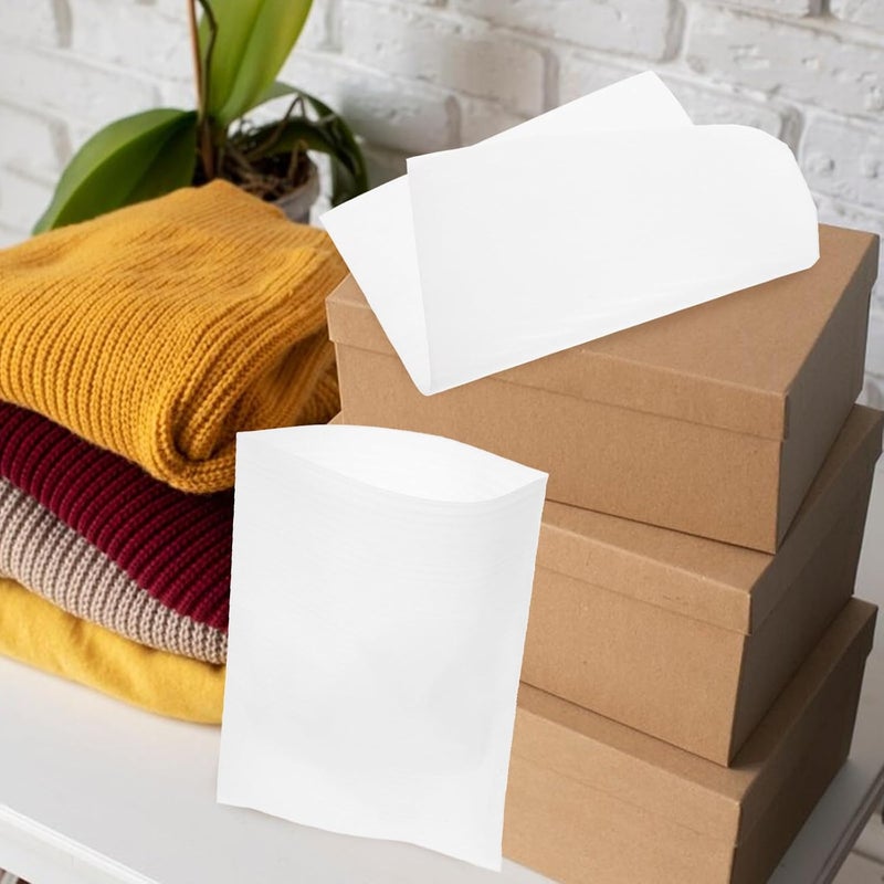 100 قطعة من أكياس الفوم البيضاء مقاس 23 × 30 سم من شركة Ciieeo، أكياس قطن لؤلؤي Epe مبطنة، فوم تغليف مضاد للصدمات للأطباق الهشة والأواني الزجاجية ومستلزمات النقل والشحن. - Image 5