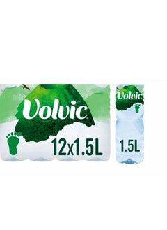 Volvic Volvic Natural Water, Mineral Drinking Water, Sustainably Sourced Water Bottle, Case Of 12 X 1.5L Volvic Bottles  - Image 3