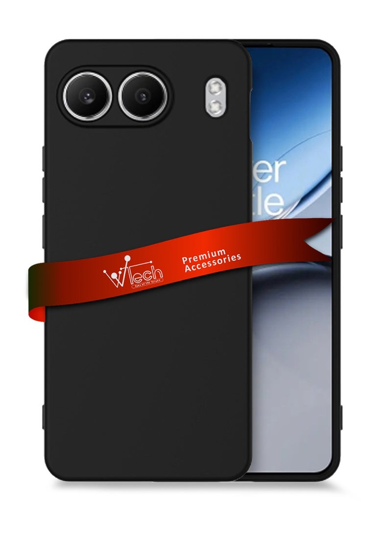 دبليو تيك غطاء حماية سائل سائل ناعم من ون بلس نورد 4 5 جي 2024 - أسود - Image 1