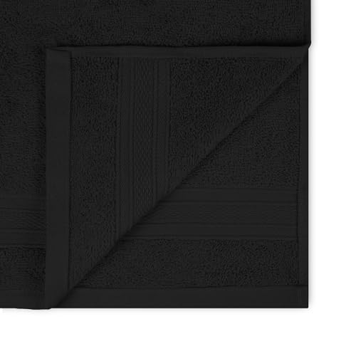 Trident Soft Comfort Air Rich 100% Cotton Towel for Face, 500 GSM Highly Absorbent Towels for Men/Women, 6Pc Face Towel Set (30.5 cm X 30.5 cm), Black - Image 5