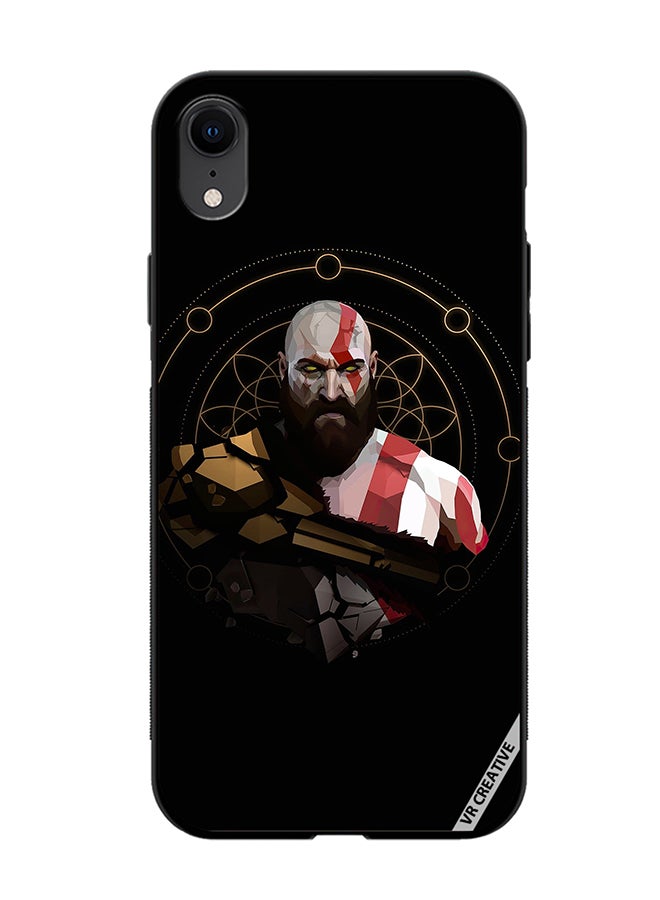 VR CREATIVE Protective Case Cover For Apple iPhone XR God Of War, Kratos Design Multicolour - Image 1