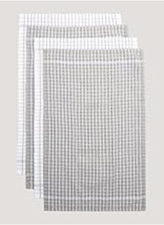 Matalan Terry Tea Towel, Grey Check, 4-Pack - pzsku/ZCFFC9A0AD93B5DB17EB1Z/45/_/1724097835/01dbbb22-d713-4f06-b0fd-b301d56e43dd