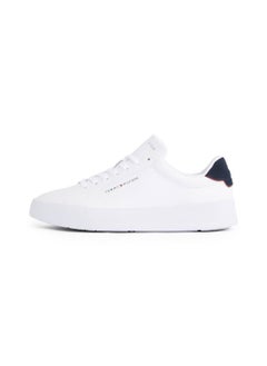TOMMY HILFIGER Men's Th Court Sneakers - Leather, White  - Image 5